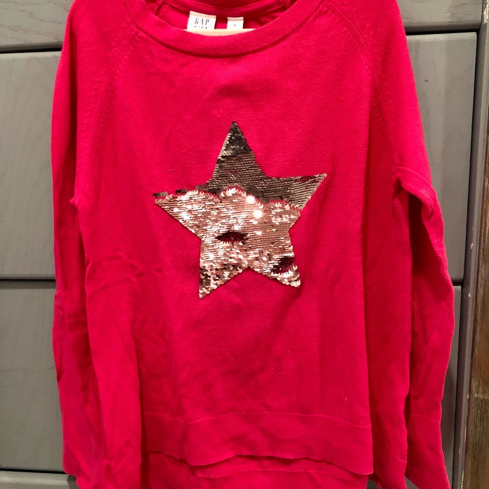 Gap flip sequin sweater